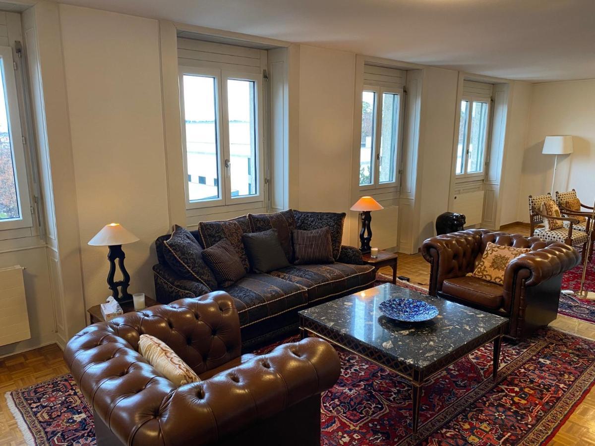 Geneve, Plein Centre,Belle Vue Lac, Splendide Et Grand Appartement Luaran gambar